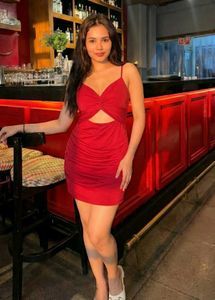 Red Cutout Bodycon Dress