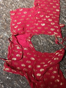 Mahroon Banarsi Rajputi Poshak