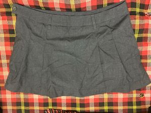 Gray Pleated Skirt