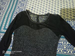 Black Shimmery Bodycon Dress