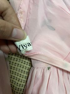 Pink Embroidered Dress