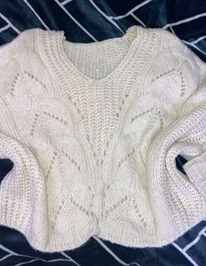 Aesthetic Crop Sweater❄️☃️