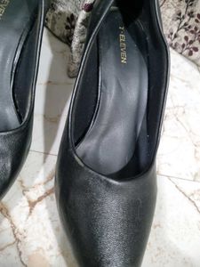 Black Block Heel Pumps
