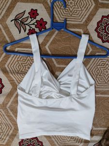 Sleeveless Front Cut-out Crop Top
