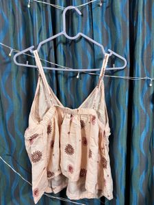 boho printed cami top ☀️