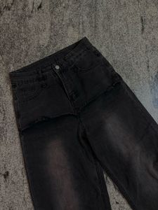 Charcoal Wrap Super Baggy jeans