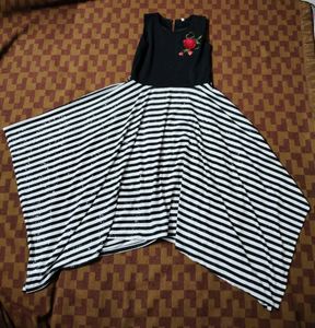 Umbrella Cut (Rain Fall Bottom) A-Line Frock