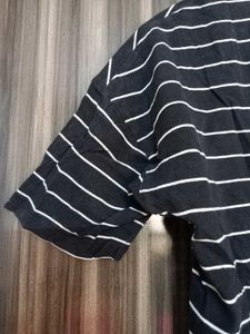 Striped Black &amp; White Tee