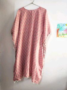 Pink Floral Kaftan