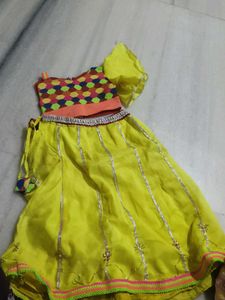 Yellow Lehenga Choli,3gown,frock,etc