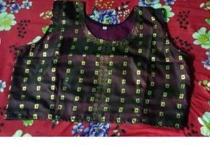Top Skirt With Shrug  Dupatta Blouse  Back Zip