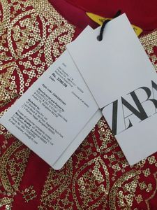 Embroidery Red Kurtha