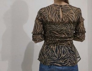 Animal Print Top