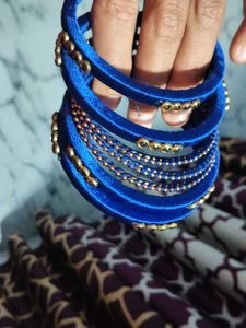 Blue & Gold Bangles