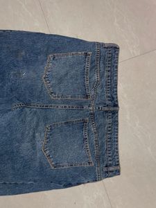 Unique Two-Tone Wide Leg Jeans