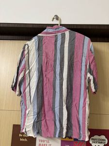 Striped Button-Up Top