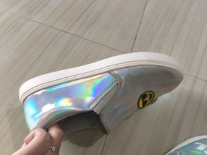united Colors of Benetton metallic slip on Sneaker