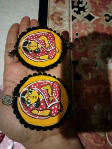 Handmade Painted Cloth Jewelry