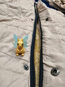 Beige Quilted Padded Jacket