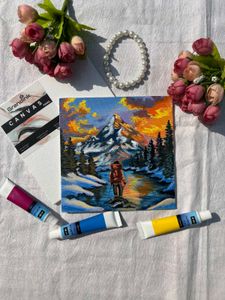 Mini Mountain Landscape Painting