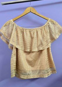 Kazo Off-Shoulder Woven Top