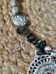 Original Vintage Afghani Labrodite Neckpiece