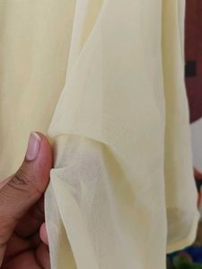 Yellow Georgette Dress