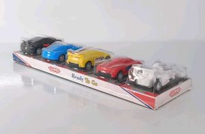 5 Plastic Toy Car Set