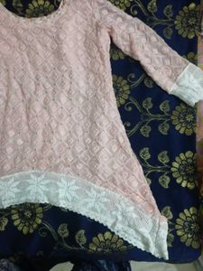 Pink Embroidered Tunic