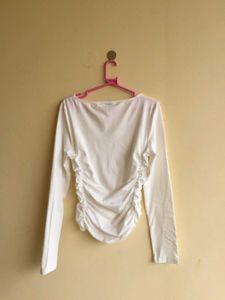 Shien White Sleeve Top