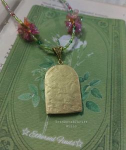 Butterfly Fairy Clay Pendant Floral Bead Necklac