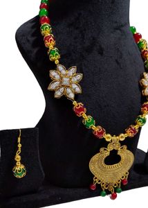 Multi Pearl Unique Traditional Designe Necklace &amp;