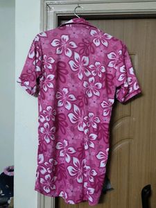 Pink Color Beach And Active Wear Shirt
