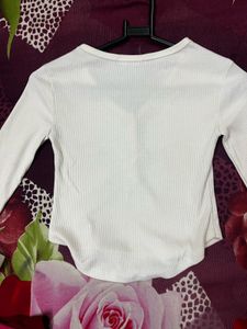 A White Casual Topp