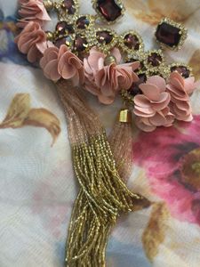Floral Tassel Earrings