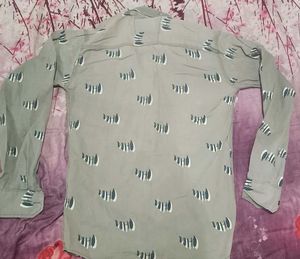 Patterned Button-Down Shirt