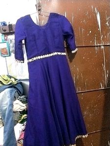 Long Frock With Churidar Salwar