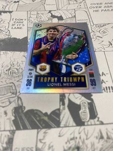 Messi Trophy Triumph Topps Match Attax Card