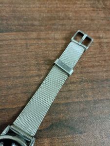 Heart Accented Silver Watch