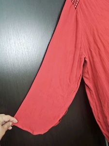 V-Neck Long Sleeve Top