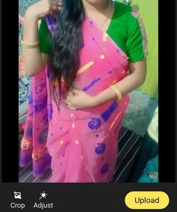 Pink Polka Dot Mekhela Chador