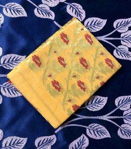Yellow Floral Tant Saree