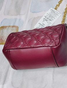 INC.5 Women Wine Quilted Sling Bag