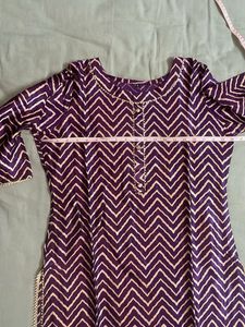 Purple Gajji Kurta  Set