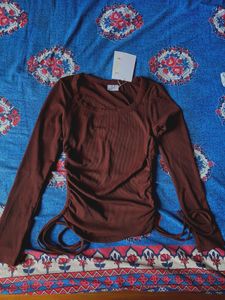 littlebox brown top with tag