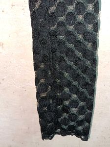 Girl's Stylish Black Sheer Top