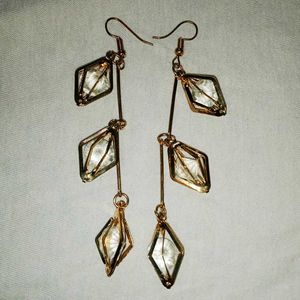 Trendy Crystal Drop Earrings