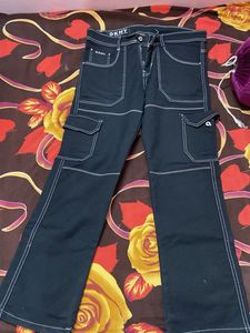 DKNY Black Cargo Jeans