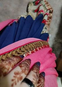 Partywear 2colour Saree With Blouse &amp; Petticoat