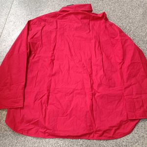 Tokyo Talkies Red Button-Up Shirt, XL size